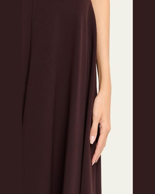 Prabal Gurung Purple Front-Seam Circle Midi Skirt