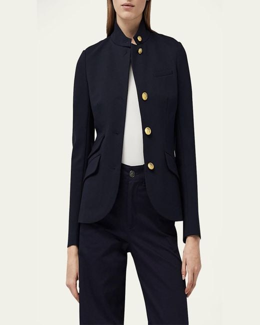 Rag & Bone Blue Slade Ponte Blazer