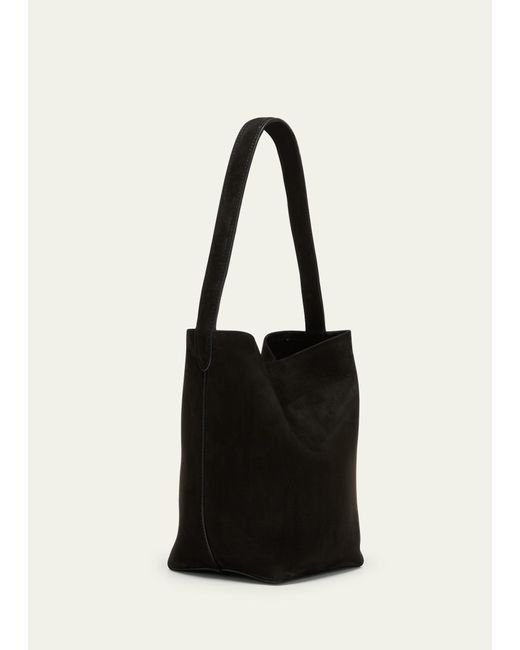 The Row Natural Park Small North-south Tote Bag In Nubuck Leather