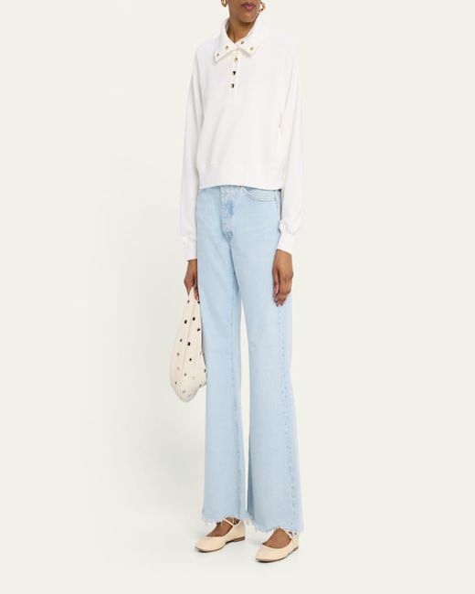 FRAME Natural The Coach Sweatshirt