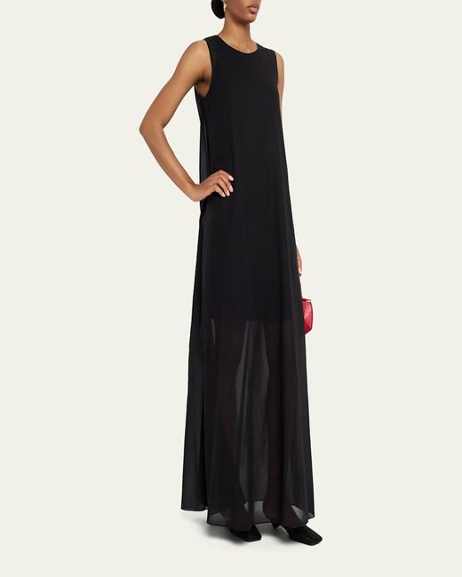 lafayette 148 new york sleeveless pleated a-line maxi dress Long/Maxi Lafayette 148 New York Designer Clothing
