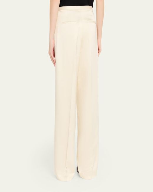 Rohe Natural Satin Drawstring Trousers
