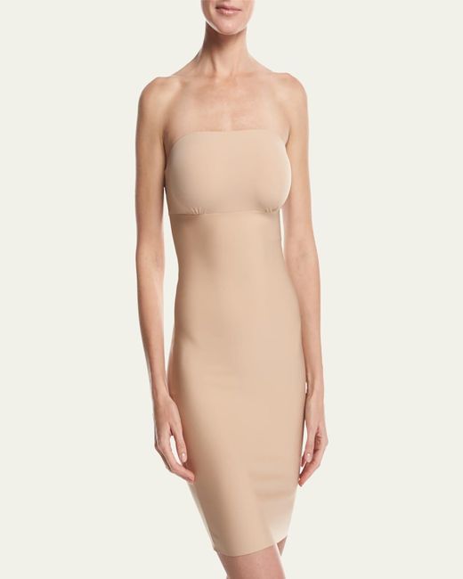 Commando Blue Two-Faced Tech Strapless Control Shapewear Slip