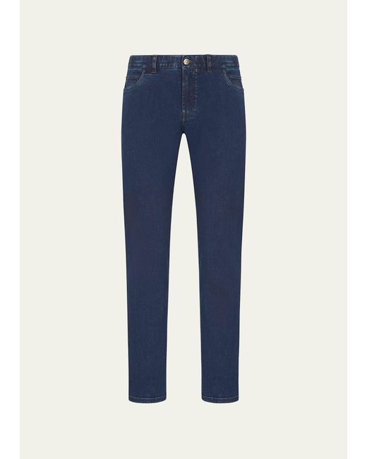 Brioni Blue 5-pocket Denim Jeans for men