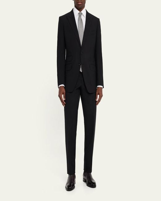 Tom Ford Black O'Connor Wool Suit for men