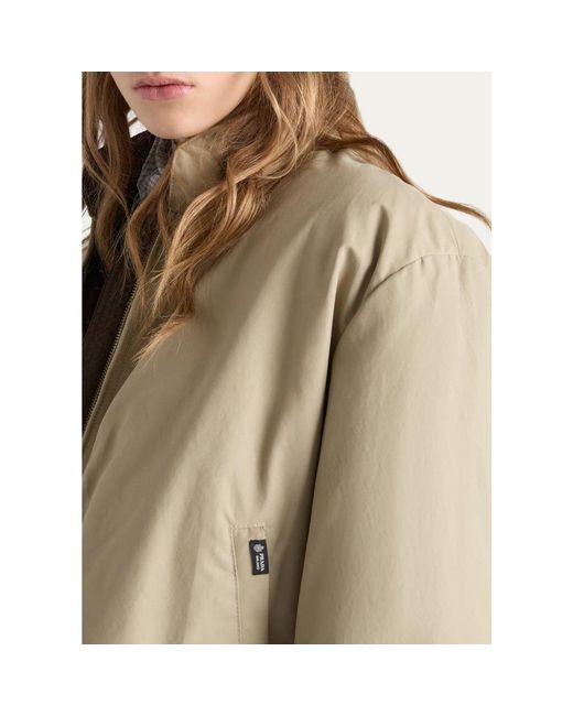 Prada Natural Drawstring-Hem Down Jacket