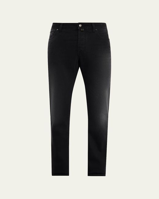 Jacob Cohen Black Bard Denim Slim Fit Jeans for men