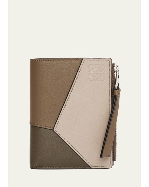 Loewe Natural Puzzle Leather Compact Wallet for men