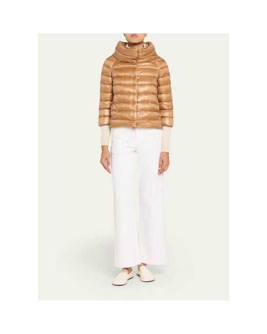 Herno Natural Sofia Ultra-Lightweight Down Bolero Jacket