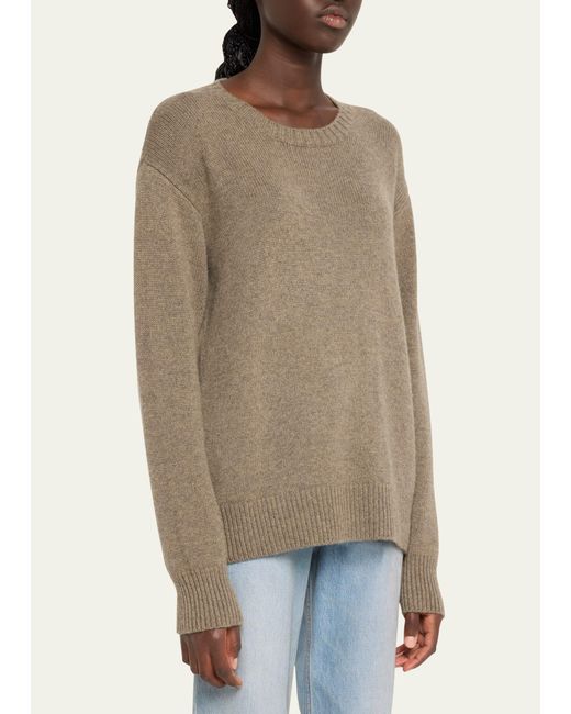 The Row Natural Fiji Cashmere Knit Sweater