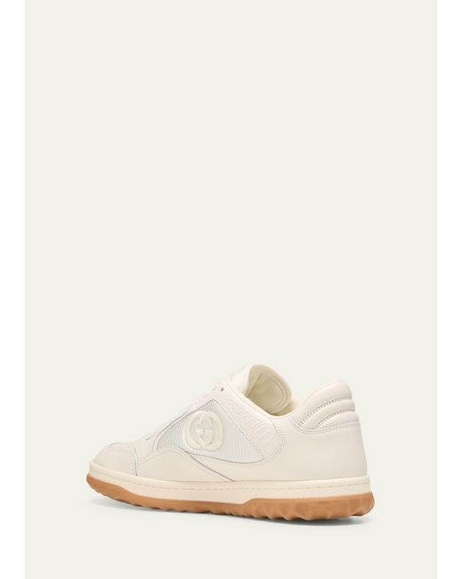 Gucci White Mac80 GG Leather Runner Sneakers