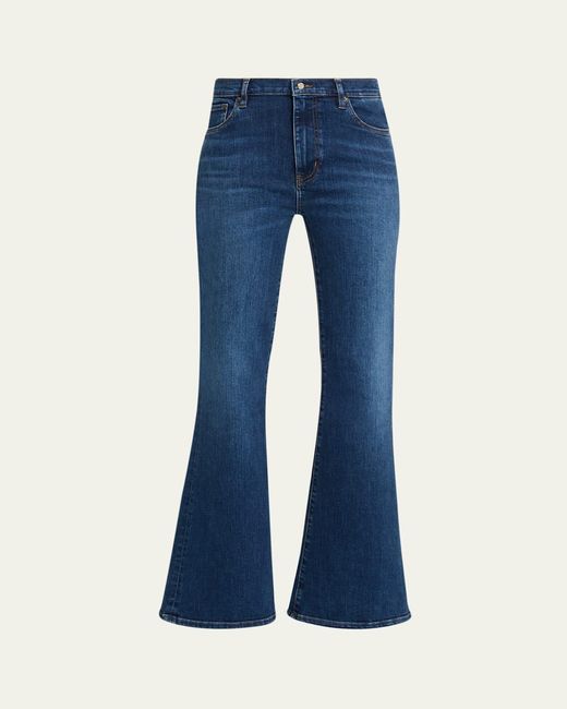 FRAME The Icon Flare Jeans in Blue | Lyst