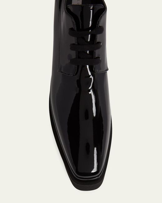 Stella McCartney Black Elyse Patent Alter Platform Sneaker Loafers