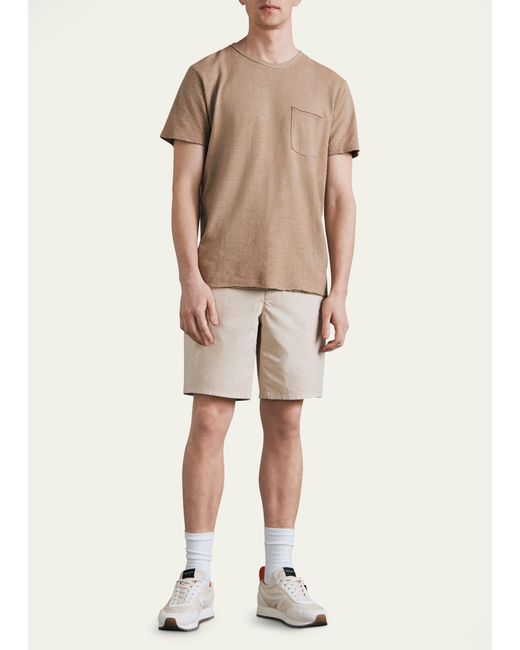 Rag & Bone Natural Perry Stretch Twill Shorts for men