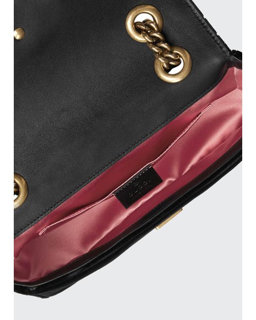 small gg marmont 2.0 matelassé velvet shoulder bag