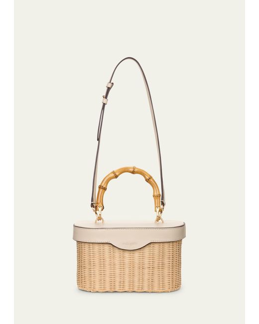 Cult Gaia Natural Gwyneth Basket Top-handle Bag