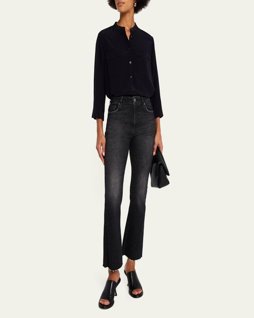 Le Crop Mini Boot Cascade Hem Wavey - FRAME