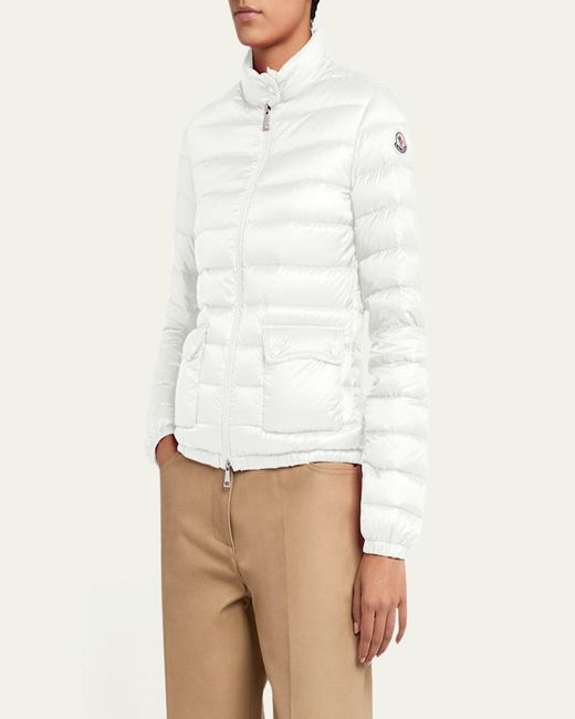 Moncler Natural Lans Short Down Jacket