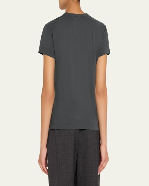 Officine Generale Black Lara Short-Sleeve Tee