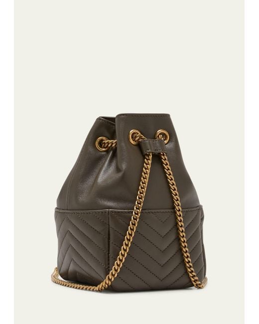 Saint Laurent Mini Ysl Quilted Leather Chain Crossbody Bag Lyst