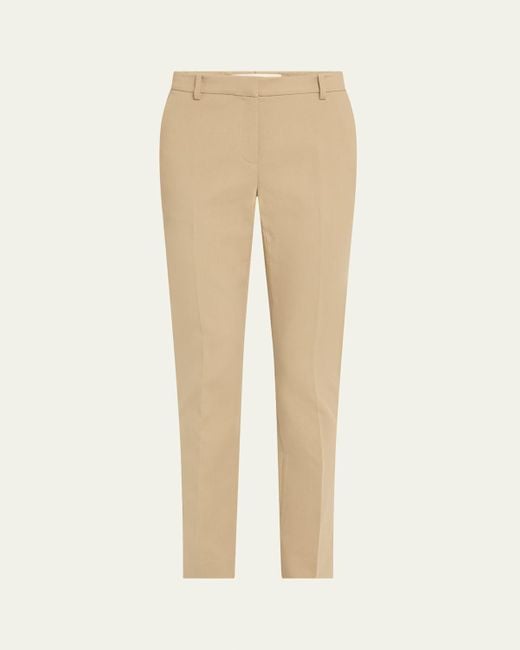 Lafayette 148 New York Natural Manhattan Cotton Twill Cigarette Pants