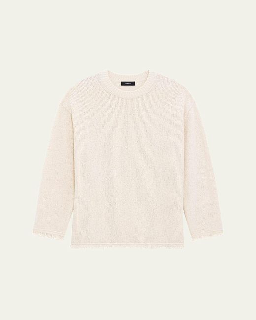 Theory Natural Relaxed Boucle Crewneck Sweater