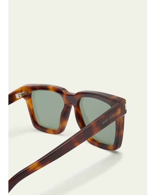 Saint Laurent Multicolor Sl 610 Nylon And Acetate Rectangle Sunglasses for men