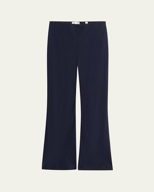 Veronica Beard Blue Braddock Satin Pants