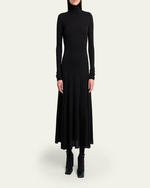 Alaa Heart Cutout Turtleneck Long-Sleeve Maxi Dress in Black | Lyst Alaa Heart Cutout Turtleneck Long-Sleeve Maxi Dress in Black | Lyst
