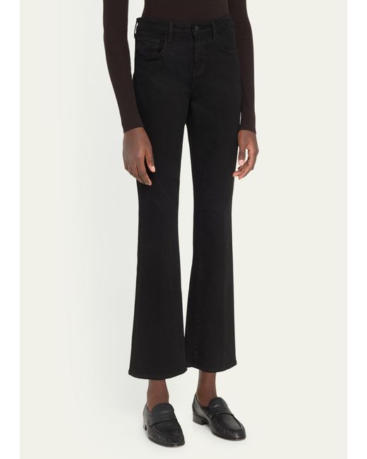 L'Agence Black Oriana High-rise Straight Jeans