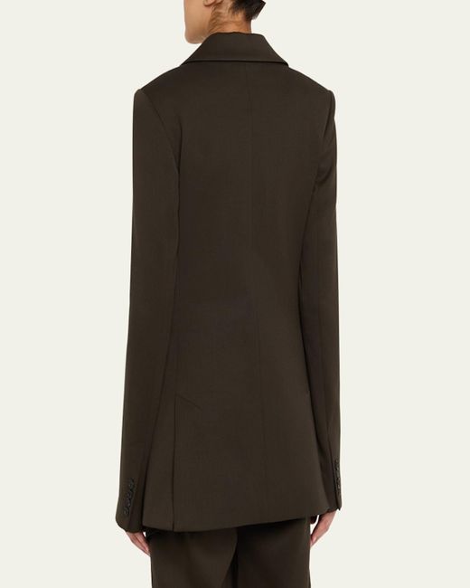 Monse Black Slashed Single-Breasted Blazer Jacket