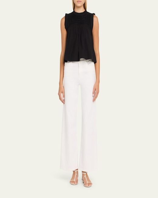 Sea Black Larissa Embroidered Tank Top