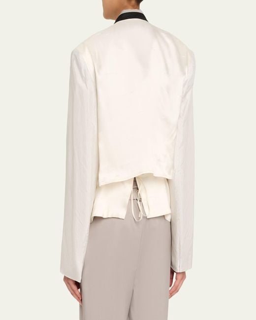 Peter Do Natural Mun Patchwork Blazer Jacket