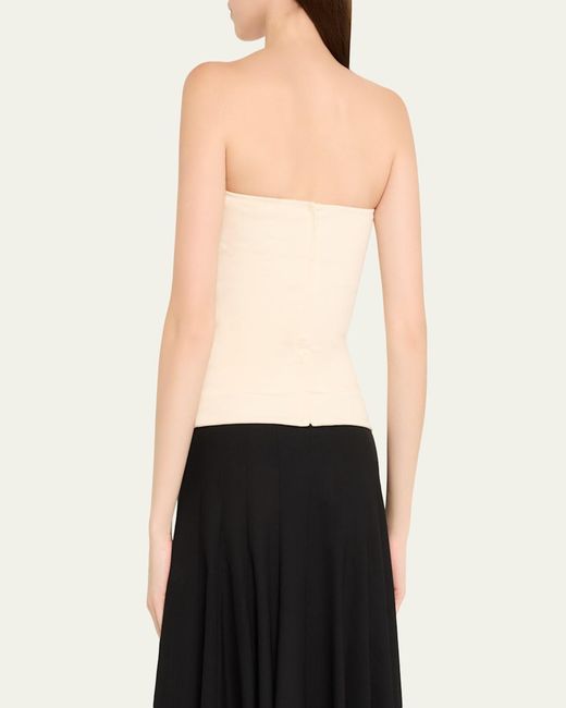 Esse Studios Natural Illi Strapless Fitted Top
