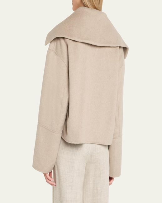 Nanushka Natural Maxe Wool-Silk Pullover