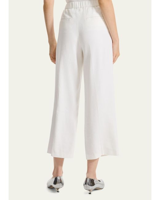 Theory Natural Relaxed Straight-leg Pull-on Pants
