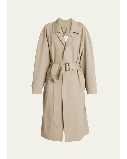 Maison Margiela Natural Mid Belted Trench Coat