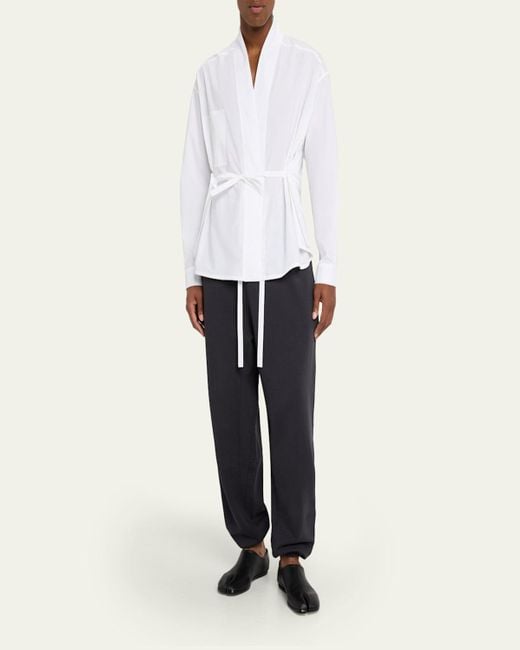 Mordecai Blue Cotton Relaxed-Fit Jogger Pants for men