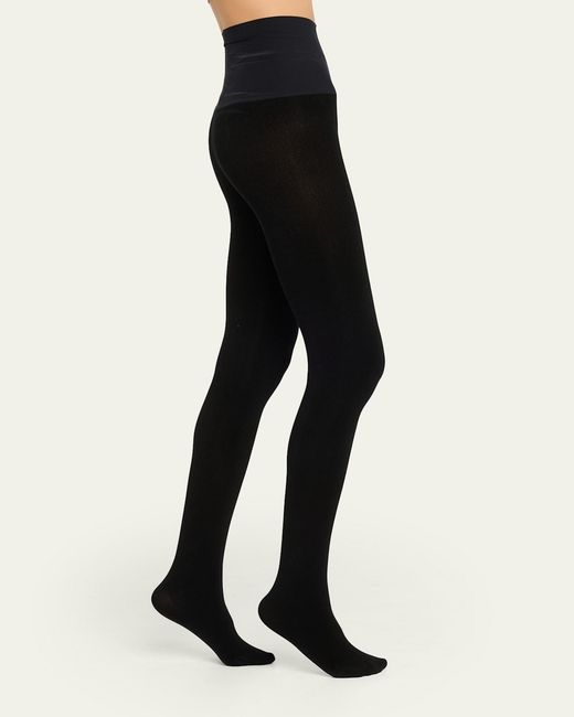Commando Black Fleece Lined Opaque Tights