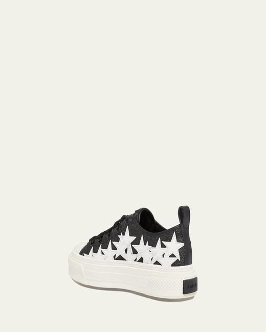 Amiri Natural Glitter Stars Low-Top Sneakers