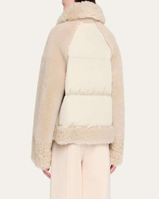 Moncler Natural Gobain Shearling Jacket