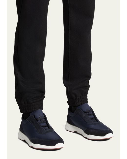 Loro Piana Blue Modular Walk Wind Trainer Sneakers for men