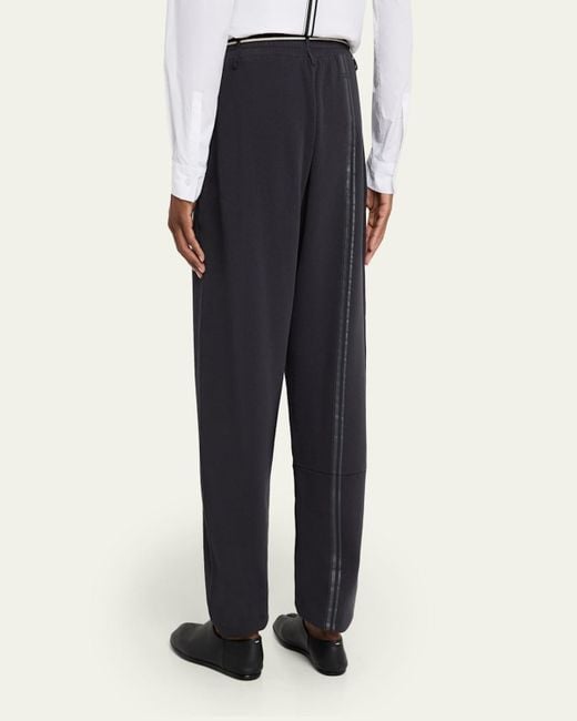 Mordecai Blue Cotton Relaxed-Fit Jogger Pants for men