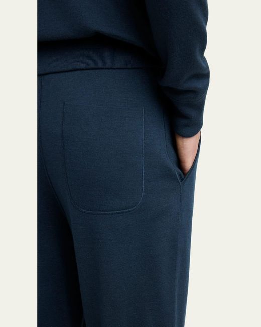 Brioni Blue Heathered Zip-Front Jacket for men