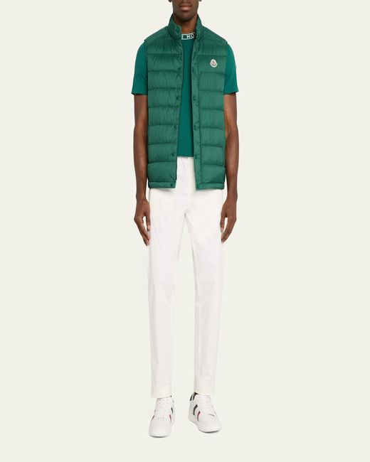 Moncler Green Barthe Down Vest for men