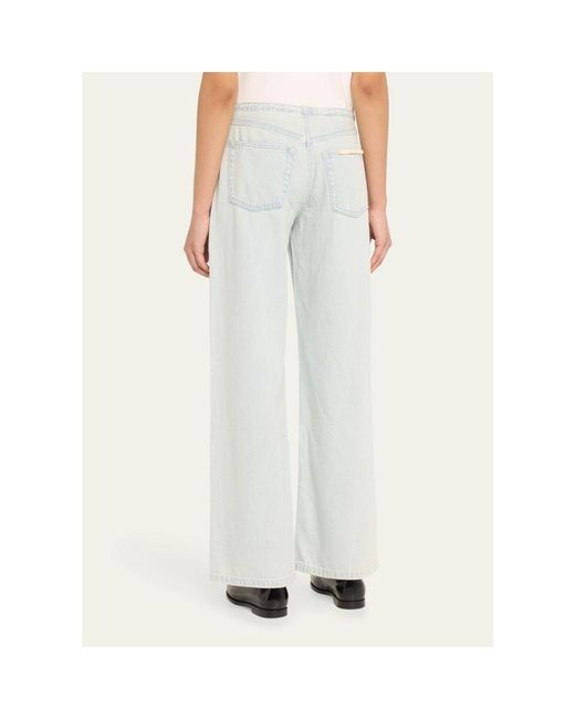 Still Here White Cool Relaxed Drawstring Jeans