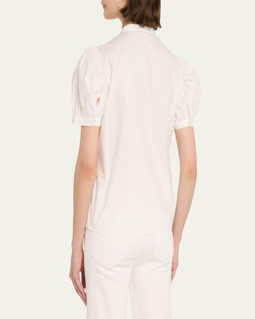 FRAME Natural The Gathered Top