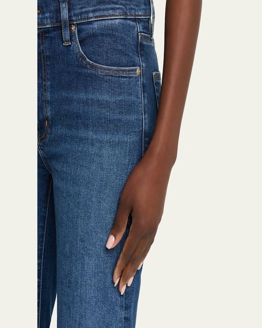 FRAME The Icon Flare Jeans in Blue | Lyst