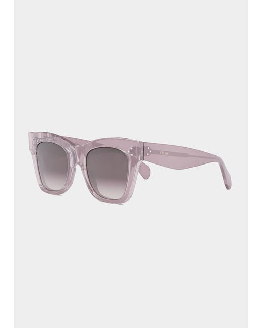 Celine Monochrome Acetate Butterfly Sunglasses Lyst