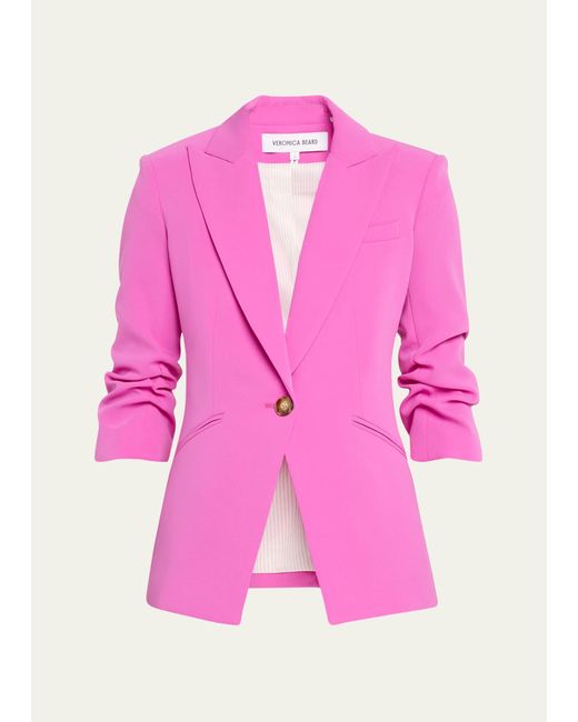 Veronica Beard Pink Salome Dickey Jacket